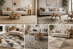 5 Ways Geometric Pattern Rugs Elevate Neutral Rooms