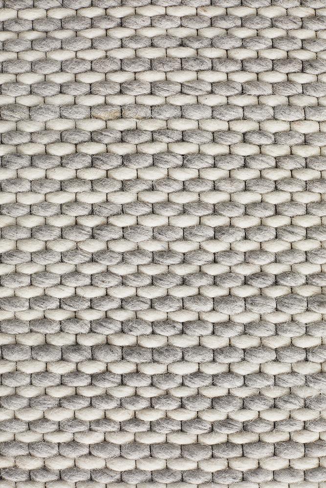 Studio Oskar Grey Whitec Wool Floor Rug – Scandic Knots